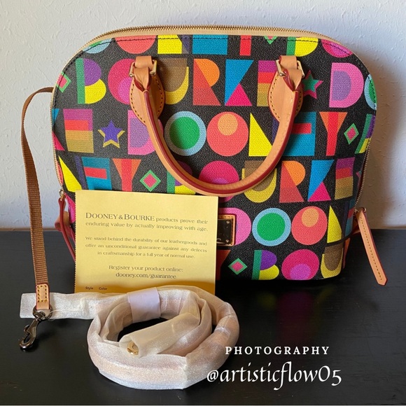 NEW! Dooney & Bourke
Art Deco Zip Satchel Bag - Picture 7 of 14